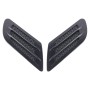 2 PCS Euro Style Plastic Decorative Air Flow Intake Turbo Bonnet Hood Side Vent Grille Cover With Self-adhesive Sticker