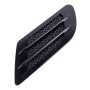 2 PCS Euro Style Plastic Decorative Air Flow Intake Turbo Bonnet Hood Side Vent Grille Cover With Self-adhesive Sticker