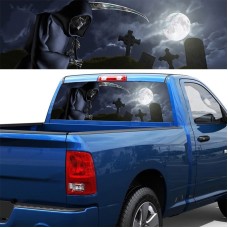 Death Cemetery Pattern Horror Series Car Rear Window Decorative Sticker, Size: 135 x 36cm