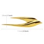 2 PCS Car Swallow Shape Sticker Random Decorative Sticker (Gold)