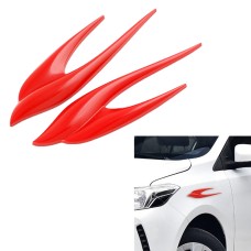 2 PCS Car Swallow Shape Sticker Random Decorative Sticker (Red)