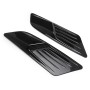 2 PCS Car Decorative Air Flow Intake Scoop Bonnet Side Fender Vent Hood Set for Ford Mustang 2015-2017, Bright Black