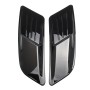 2 PCS Car Decorative Air Flow Intake Scoop Bonnet Side Fender Vent Hood Set for Ford Mustang 2015-2017, Bright Black