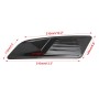 2 PCS Car Decorative Air Flow Intake Scoop Bonnet Side Fender Vent Hood Set for Ford Mustang 2015-2017, Carbon Fiber