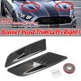 2 PCS Car Decorative Air Flow Intake Scoop Bonnet Side Fender Vent Hood Set for Ford Mustang 2015-2017, Carbon Fiber