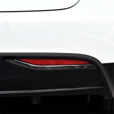 2 ПК Углеродного волокна CAR Задние противотуманные лампы декоративная наклейка для Tesla Model X
