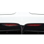 2 PCS Carbon Fiber Car Rear Fog Lamps Decorative Sticker for Tesla Model X