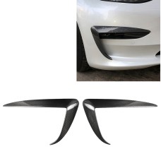 2 ПК, Tesla Model 3 Car углеродного волокна передняя воздушная наклейка декоративная наклейка