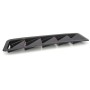 SSW007A-BK-R Black 2 in 1 Car Air Intake Scoop Bonnet Hood Vent Louver Cooling Panel Trim Set