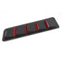 SSW007A-C-R Carbon Fiber 2 in 1 Car Air Intake Scoop Bonnet Hood Vent Louver Cooling Panel Trim Set