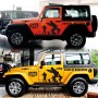 2 PCS/Set D-135 Band of Brothers Pattern Car Modified Decorative Sticker(Black)