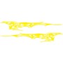 2 PCS/Set D-144 Fire Element Pattern Car Modified Decorative Sticker(Yellow)