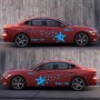 2 ПК/набор D-207 Star Pattern Modified Decorative Decorative Sticker (Blue)