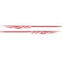 2 ПК/набор D-280 Plame Streak Pattern Pattern Car Modified Decorative Sticker (красный)