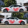 2 ПК/набор D-489 Огненной дышащий Dragon Pattern Car Modified Decorative Sticker (красный)