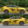 2 ПК/набор D-498 Pterosaur Spitfire Pattern Car Modified Decorative Sticker (черный)