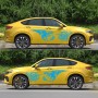 2 ПК/набор D-498 Pterosaur Spitfire Pattern Car Modified Decorative Sticker (Blue)