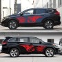 2 ПК/набор D-498 Pterosaur Spitfire Pattern Car Modified Decorative Sticker (красный)