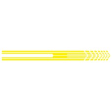 D-730 Stripe Pattern Car Modified Decorative Sticker(Yellow)
