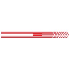 D-730 Stripe Pattern Car Modified Decorative Sticker(Red)