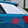 D-798 Flowers Bloom Pattern Car Modified Decorative Sticker(Red)
