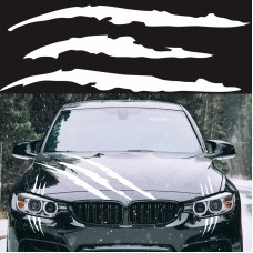 D-865 Claw Scratches Pattern Car Modified Decorative Sticker(White)