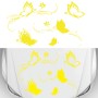 D-907 Butterflies Pattern Car Modified Decorative Sticker(Yellow)