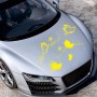 D-907 Butterflies Pattern Car Modified Decorative Sticker(Yellow)