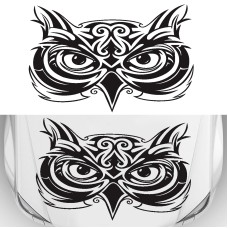 D-921 Eagle Totem Pattern Car Modified Decorative Sticker(Black)