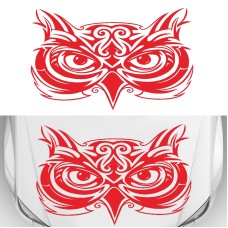 D-921 Eagle Totem Pattern Car Modified Decorative Sticker(Red)