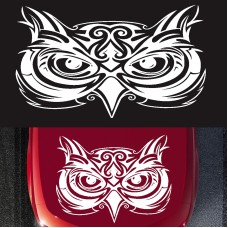 D-921 Eagle Totem Pattern Car Modified Decorative Sticker(White)