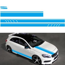 D-930 Lines Pattern Car Modified Decorative Sticker(Blue)