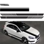 D-936 Stripe Pattern Car Modified Decorative Sticker(Black)