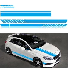 D-936 Stripe Pattern Car Modified Decorative Sticker(Blue)