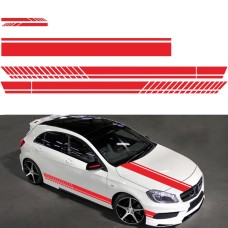 D-936 Stripe Pattern Car Modified Decorative Sticker(Red)