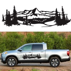 2 ПК/набор D-957 Mountain Pattern Modified Decorative Sticker (Black)