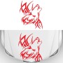 D-967 Wolf Tribe Pattern Car Modified Decorative Sticker(Red)