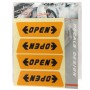 OPEN Pattern Safety Warning Car Sticker(Orange)