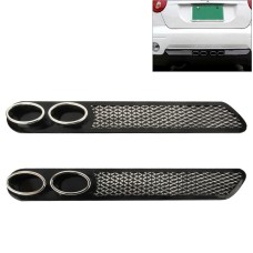 2 PCS Car Tail Pipes Exhaust Pipe Decorative Sticker(Black)