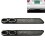 2 PCS Car Tail Pipes Exhaust Pipe Decorative Sticker(Black)