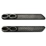 2 PCS Car Tail Pipes Exhaust Pipe Decorative Sticker(Black)