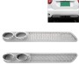 2 PCS Car Tail Pipes Exhaust Pipe Decorative Sticker(Silver)