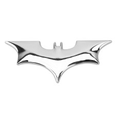 Fashionable Bat Style 3D Car Decoration Sticker(Silver)