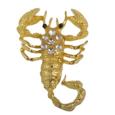 Хромированные значки в стиле Scorpions (золотые)