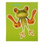 Узорная наклейка с лягушкой, размер: 15,5x12,5 см.