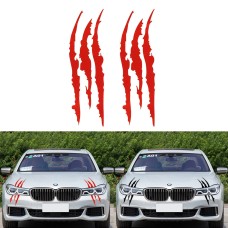 2 PCS Reflective Car Sticker Monster Scratch Stripe Claw Marks Car Auto Headlight Decoration Vinyl Decal Car Stickers, Size:40X12cm