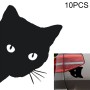 10 PCS CAT FACE PEERING Pet Cat Car Sticker Decals, Size: 12x15cm