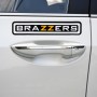 10 PCS  BRAZZERS Car Sticker Auto Decals foe Car Styling, Size: 4.9x22.5cm