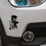 10 PCS Joker Skeleton Skull Playing Cards Poker Monster Hat Shape Vinyl Car Sticker, Size: 11.3x17.6cm(Silver)