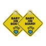 20 PCS Car Sticker BABY ON BOARD Warning Safty Sign Vinyl Decal Style 1